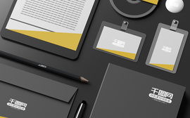 原創3D辦公用品VI樣機制作與千圖樣機素材免費下載